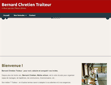 Tablet Screenshot of chretien-traiteur.com